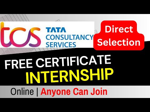 TCS Launched Internship Online Free Certificate | Free Interview Course With Certificate |  TCS