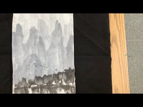 Chinese Landscape Painting with Henry Li at Joslyn Center Alhambra Lesson 10 Chen Jialing's Tricks 1