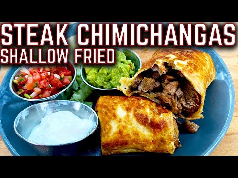 HOW TO SHALLOW FRY ON THE GRIDDLE! THE BEST STEAK CHIMICHANGAS - BONUS: NEW DALSTRONG SPATULA KNIFE