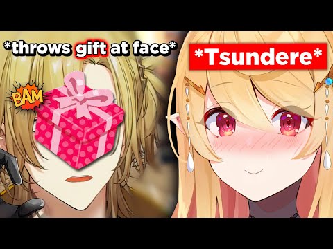 *Pomu meets Luca IRL* giving Christmas gift but...