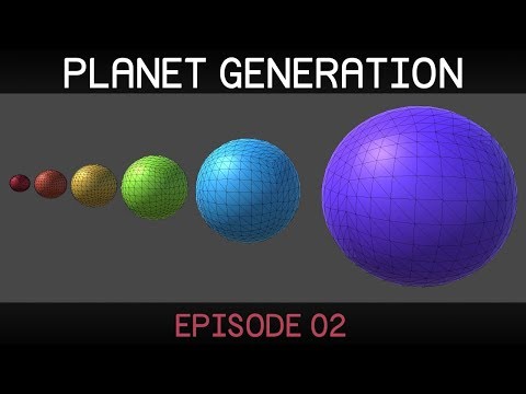 [Unity] Procedural Planets (E02 settings editor)