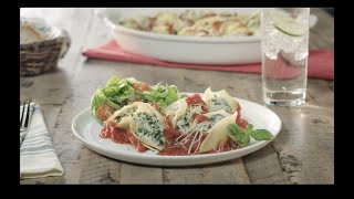 Cauliflower and Mozzarella Stuffed Shells