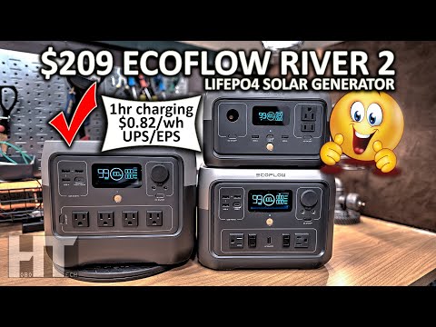 EcoFlow River 2 | River 2 Max LiFePo4 UPS Solar Generator Power Station Review