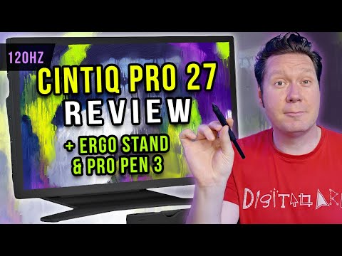 Ultimate Wacom CINTIQ PRO 27 Review + Ergo Stand & Pro Pen 3