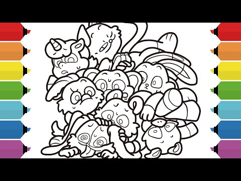 Smiling Critters New Coloring Pages | Coloring Poppy Playtime Chapter 3 | NCS Music