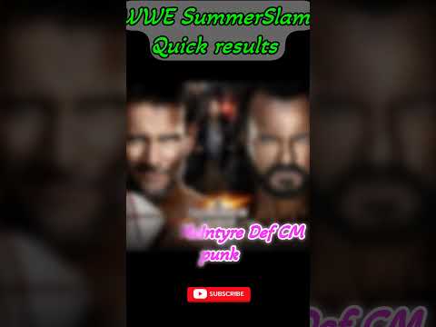 WWE SummerSlam Quick results #wwesummerslam #romanreigns