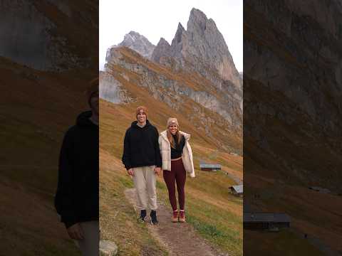 We fell hard for the Dolomites🥹🙌🏼⛰️ #dolomites #travelcouple