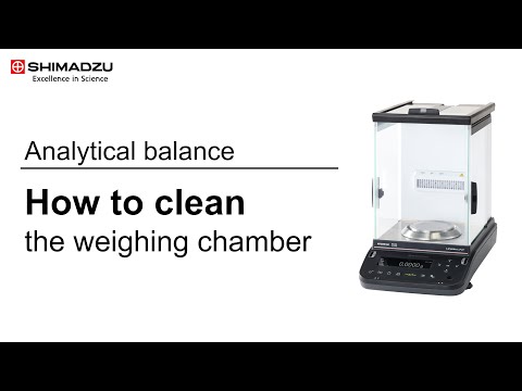 Analytical balance: How to clean the weighing chamber