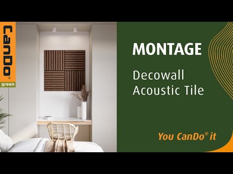 CanDo green Decowall Acoustic Tile - Assembly video