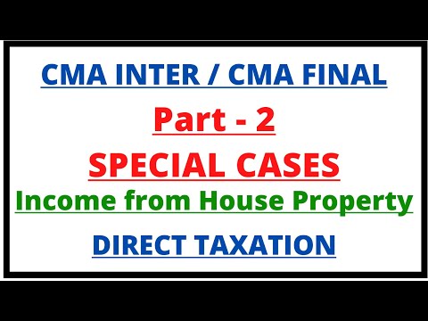 Income from House Property | Direct Taxation | CMA Inter | CMA Junction