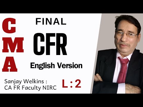 L: 2 : Eng.Version CFR Final Ch. 1 Ind AS 103 - Part 2 -  CFR by Sanjay Welkins #cma final