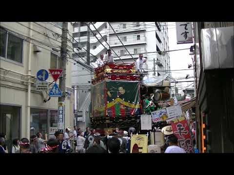 熊谷うちわ祭　２０１９年　茜や前の叩き合い