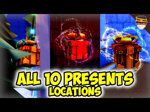 How to find ALL 10 PRESENTS in Anime Defenders (Easy Guide) Christmas Event Santa's Quest | Roblox