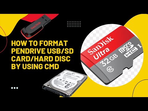 How To Format USB/SD CardHard Disk Using CMD