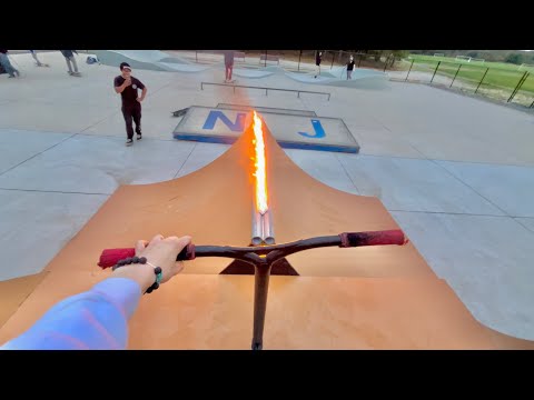 LIGHTING THE SKATEPARK ON FIRE..