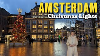 🎄Amsterdam Christmas Walk 2024 Magical Christmas Lights 4K