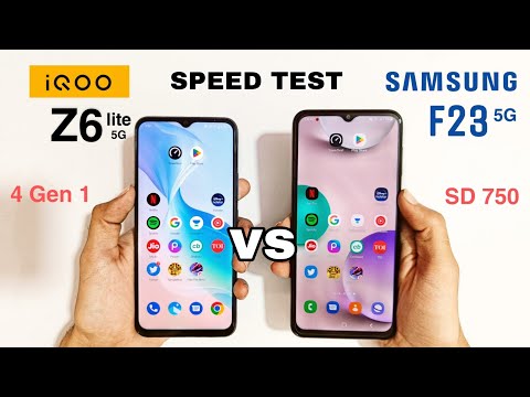 Iqoo z6 lite 5g vs Samsung f23 5g Speed Test & Comparison | Don't Purchase Wrong Smartphone 🙅🏻‍♂️