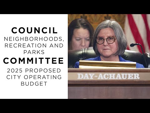 Council Neighborhoods, Recreation & Parks, and Sustainability Committee: 2025 City Operating Budget