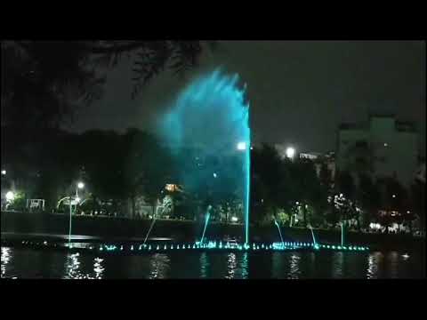 Dhurgam Cheruvu Musical Fountain#dhurgamcheruvu #cablebridge#musicalfountain #viral#trending