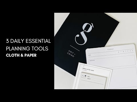 Daily Planning Essentials Anyone Can Use! | Cloth & Paper