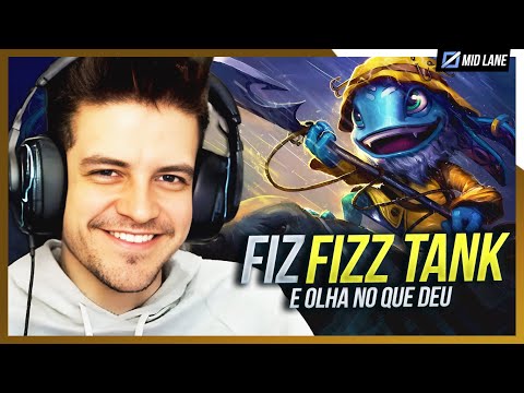 Fiz FIZZ "TANK" na MID LANE! Será que DEU CERTO? 😱🎣