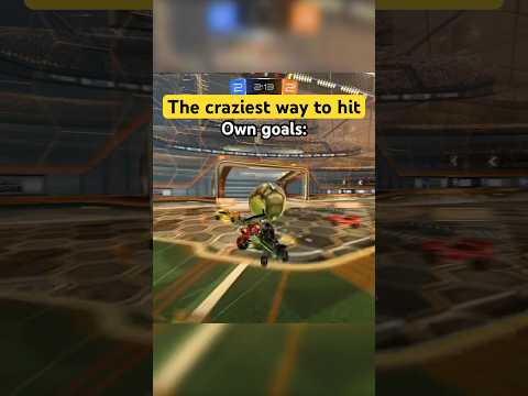 The craziest way to score an own goal 😭 #rocketleague #rl #rlclips #rlclip