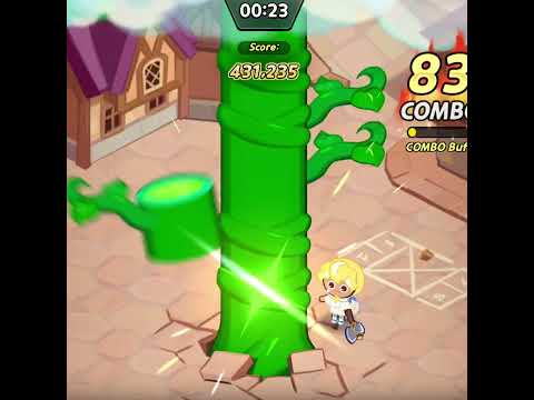 CHOPPING THE BEANSTALK🌱🪓 #cookierunkingdom #crk #chopping #beanstalk