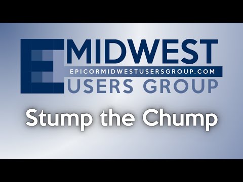 11/15/2024 EMUG: Stump the Chump: Epicor Expert Q&A