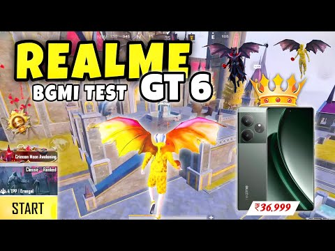 Realme gt 6 🔥bgmi test 3.4 update gameplay||fps & gyro test🔥