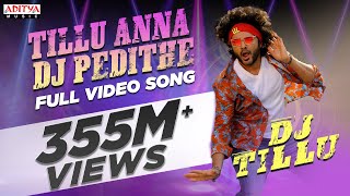 #TilluAnnaDJPedithe Video Song (Telugu) | DJ Tillu |Siddu, Neha Shetty |Vimal Krishna |Ram Miriyala