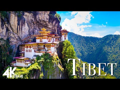 FLYING OVER TIBET (4K UHD) - Relaxing Music Along With Beautiful Nature Videos - 4K Video HD