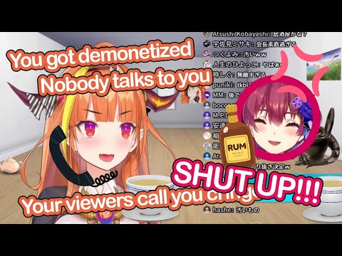 Coco roasts a drunk and demonetized Marine [hololive] [ENG sub]