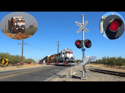 CFNR 503 Los Banos Job South | Hwy 33 Railroad Crossing Patterson CA - Progress Rail LEDs & Hybrid