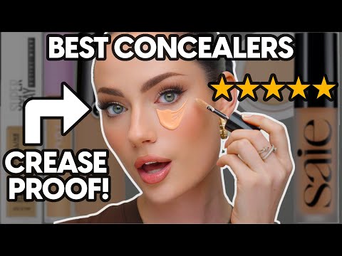 TOP 5 CREASE PROOF CONCEALERS ⭐ *long-wearing, smoothes fine lines!*