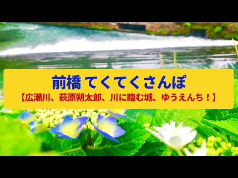 【てくてくさんぽ】前橋 利根川沿いの水と緑の街、詩人の足跡〈広瀬川、萩原朔太郎、群馬県庁〉Walk around Maebashi,GUNMA JAPAN