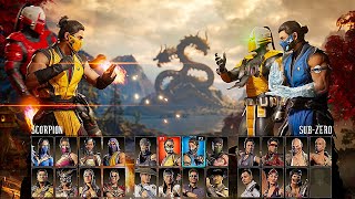 Mortal Kombat 1 Gameplay All Characters MK1