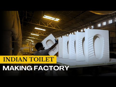 Indian Toilets Manufacturing | Making Process of Indian Toilet Inside The Factory