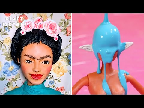 Barbie Metamorphosis: Transforming Dolls into Enchanting Elves and Frida Kahlo | Craft Factory