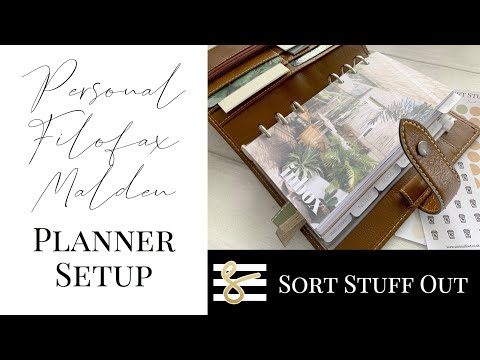 Personal Filofax Malden Summer Setup - Plan With Me - Ring Planner Flip Through