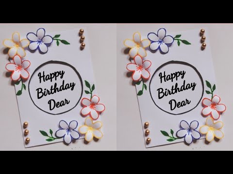 DIY birthday greeting card idea at home/how to make birthday card/handmade gift for bestfriend