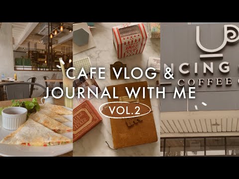 Cafe Vlog and Journal with Me in Passport Traveler's Notebook vol. 2