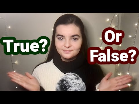 ASMR Whispering 65 True or False Trivia Questions | General Knowledge | Inaudible Whispering