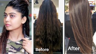 Permanent Hair Straightening At Home | Using Natural Ingredients | Silky and Soft Hair Instant