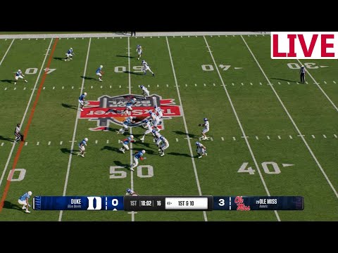 🔴LIVE 🔴Ole Miss Rebels VS Duke Blue Devils  / NCAA College Football/ncaa  Gator Bowls