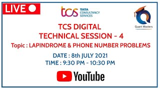 TCS DIGITAL 2021 | LIVE TECHNICAL TRAINING SESSION - 4 #tcsdigital