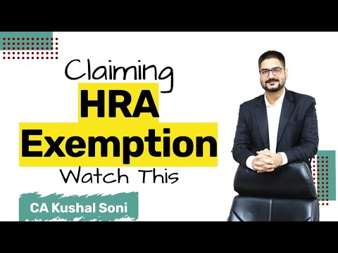 Claiming HRA House Rent Allowance Exemption | Watch This | by CA Kushal Soni