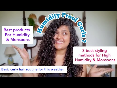 Avoid frizzy Curly Hair in Humidity & Monsoons| Product recommendation | Best styling method