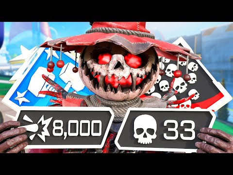 BLOODHOUND 33 KILLS & 8000 DAMAGE IN JUST ONE GAME (Apex Legends Gameplay)