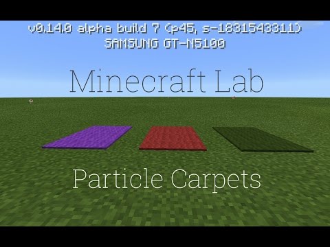 Minecraft Lab: Particle Carpets