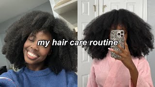 MY HAIR CARE ROUTINE FOR STRONGER NATURAL HAIR !! (type 4) 🌀✨